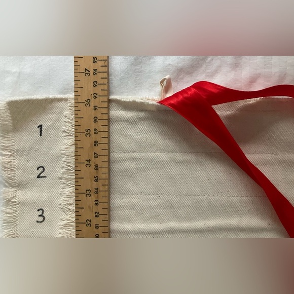 Artist pencil / brushes roll / wall display canvas Advent Calendar Red Ribbon - Picture 9 of 11